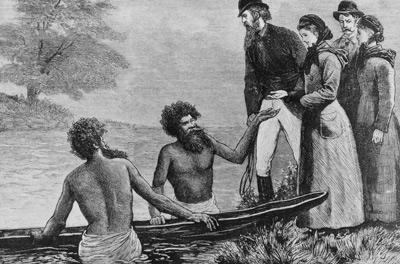 australia colonization aborigines history european australian 1788 english aboriginal british australians were imperialism colonialism exploring between group work groups boat